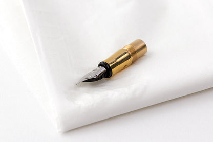 TRAVELER'S COMPANY, TRC BRASS Fountain Pen, Solid Brass, Fine Nib