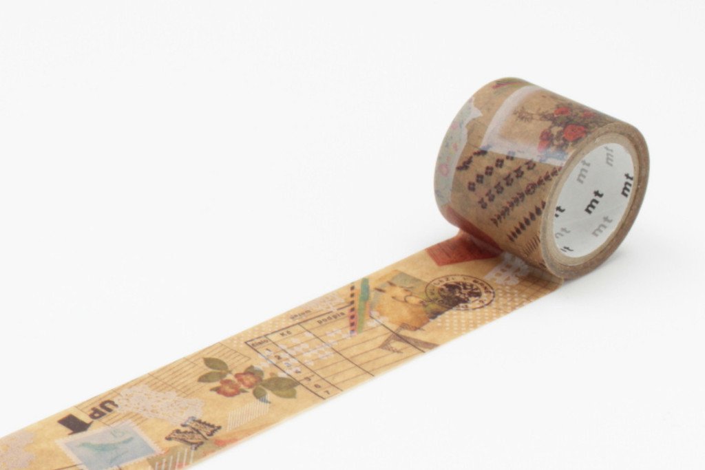 Masking Tape - mt fab Wax Paper Tape, Collage, 30mm x 3m - KEY Handmade
 - 1