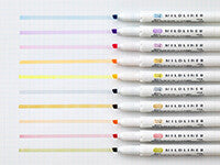 Zebra Mildliner, Gentle Mild Colors (やさしさマイルド色), 5 Colors Set